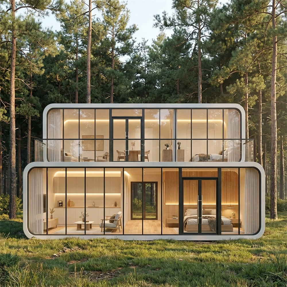 Прямо штабелируемая звукоизолированная и вентилируемая капсула Apple Capsule Pod