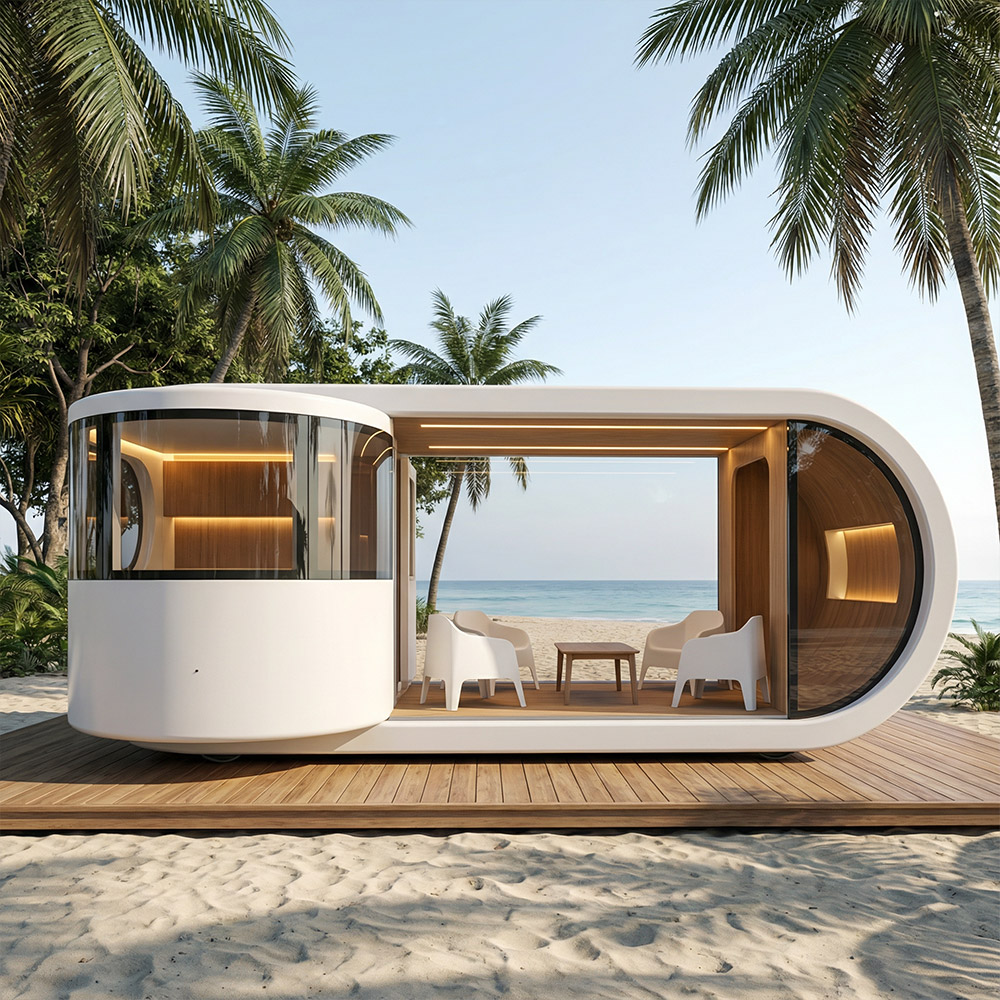 Однослойная съемная капсула Apple Cabin неправильной формы