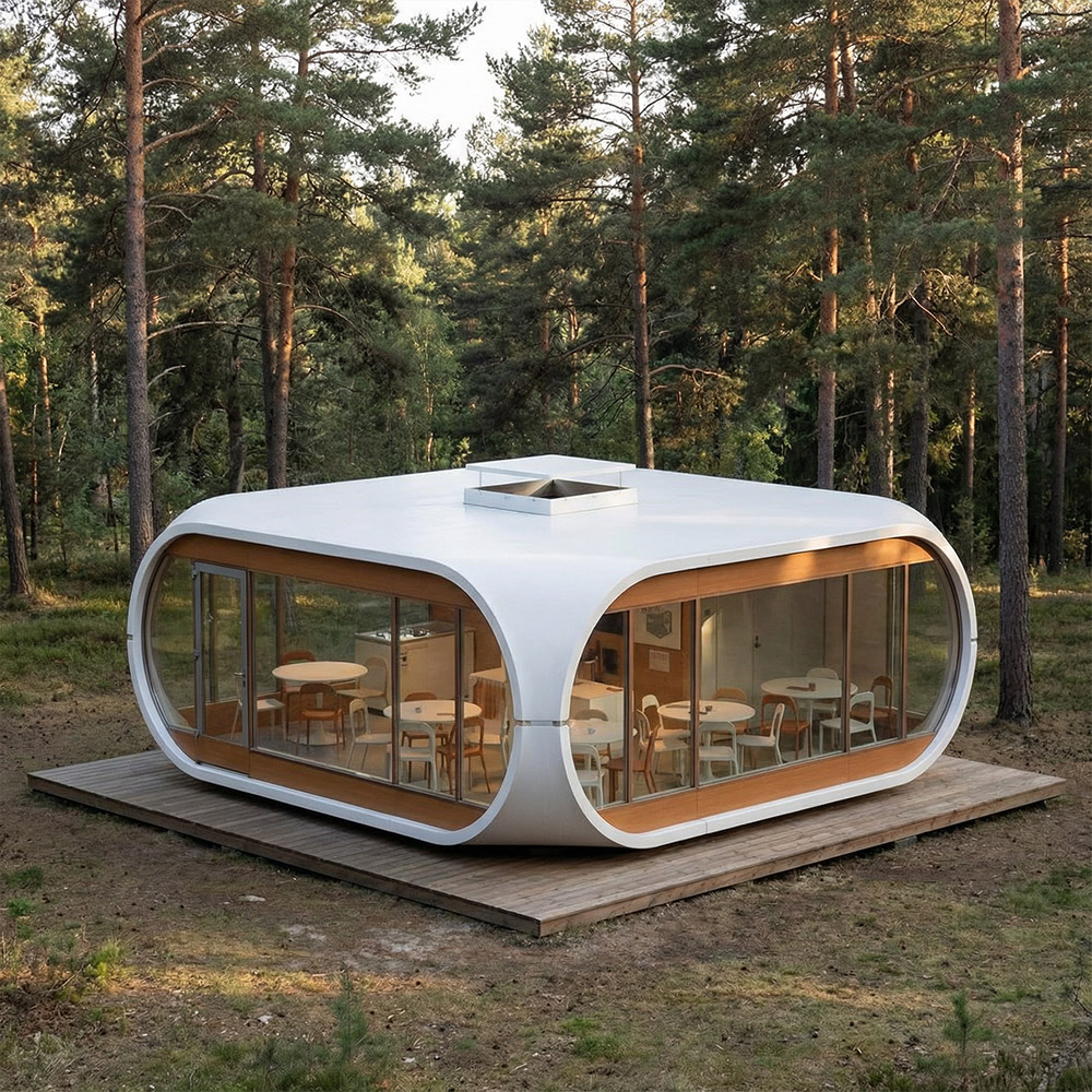 Однослойная съемная капсула Apple Cabin неправильной формы