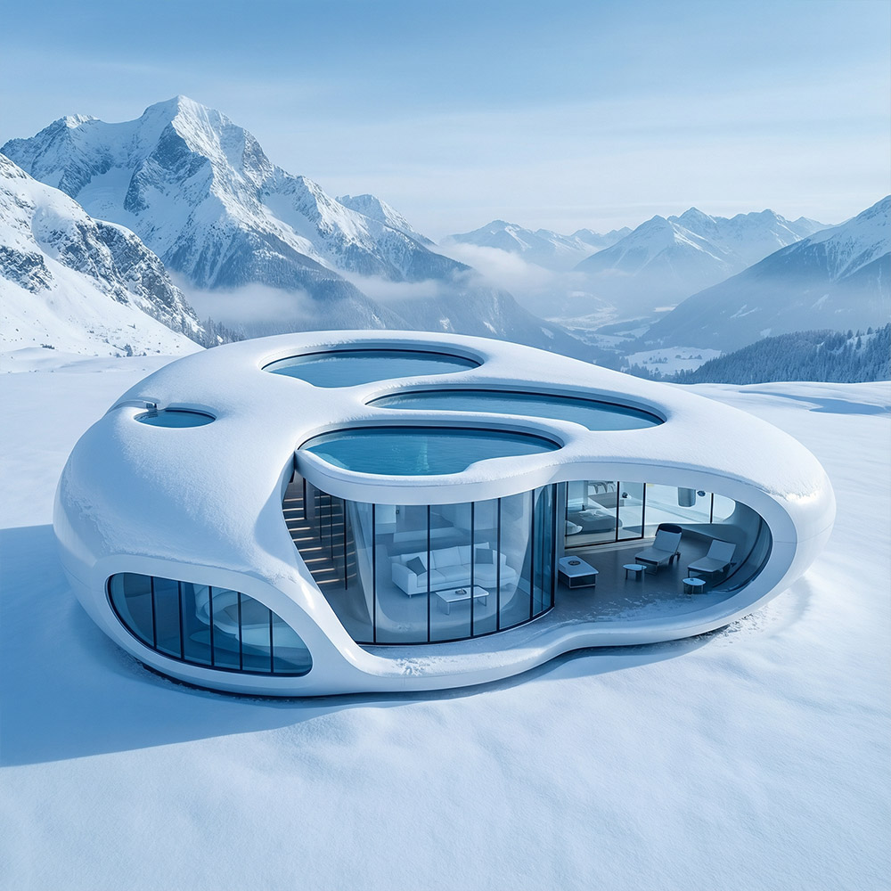 Однослойная съемная капсула Apple Cabin неправильной формы
