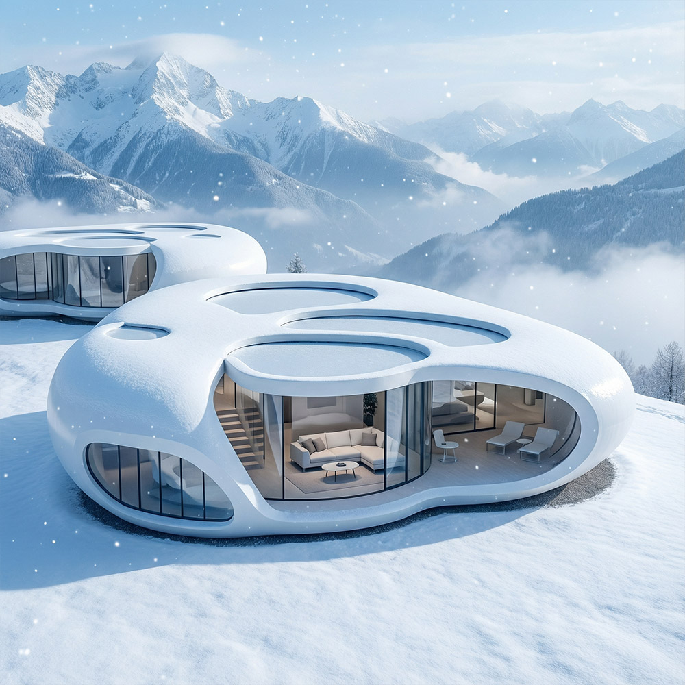 Однослойная съемная капсула Apple Cabin неправильной формы