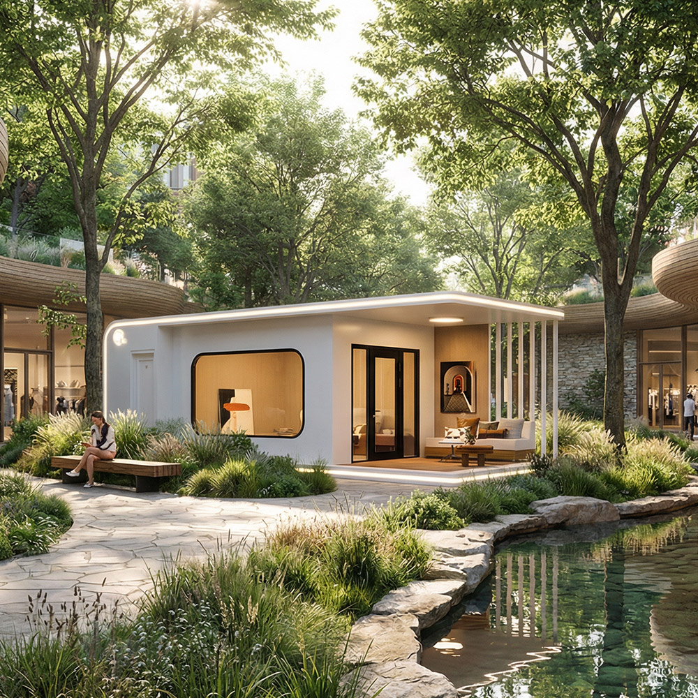 Однослойная съемная капсула Apple Cabin неправильной формы