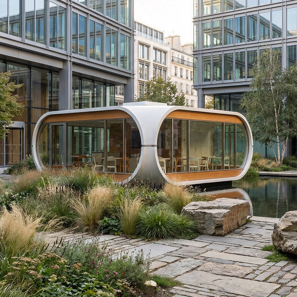Однослойная съемная капсула Apple Cabin неправильной формы
