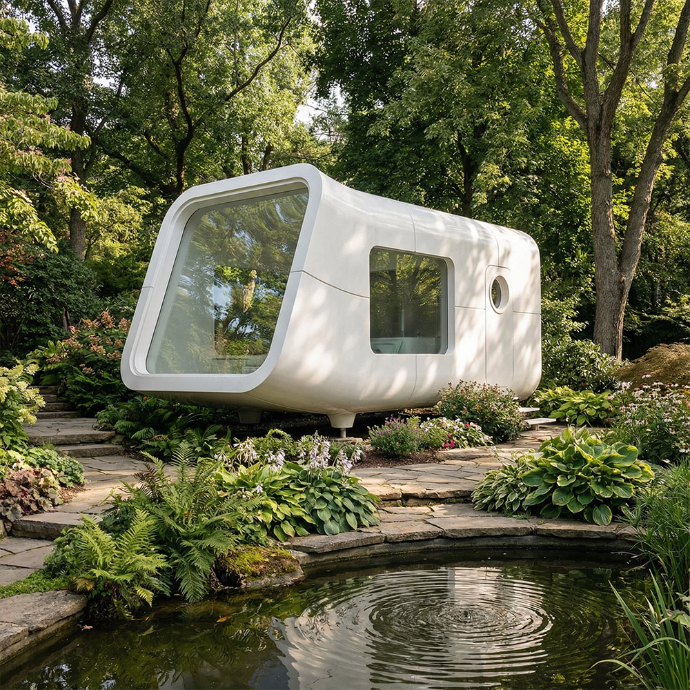 Однослойная съемная капсула Apple Cabin неправильной формы